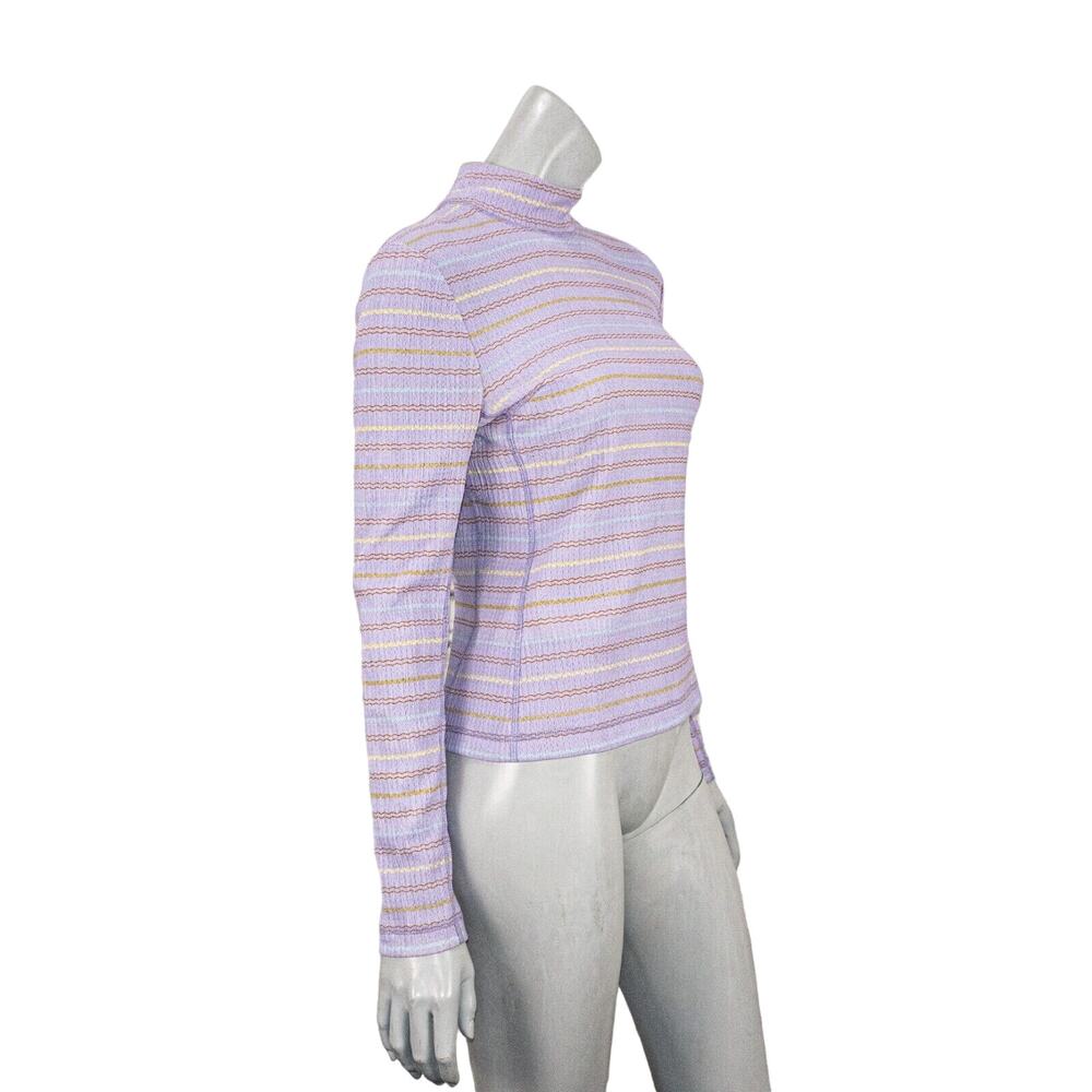 STINE GOYA Women's Ari Blouse Long Sleeve in Purple Ballet Stripe - Picture 5 of 9